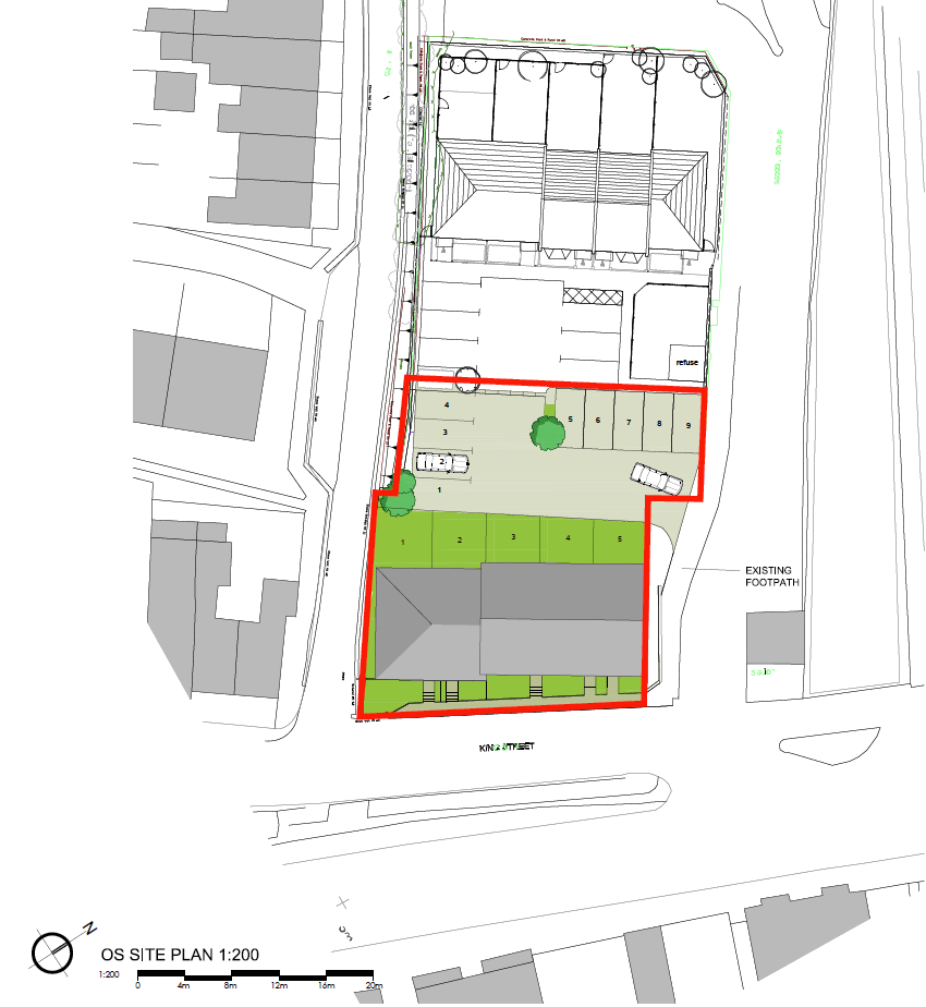 A development of five dwelling west malling high street Kent Tonbridge & Malling
