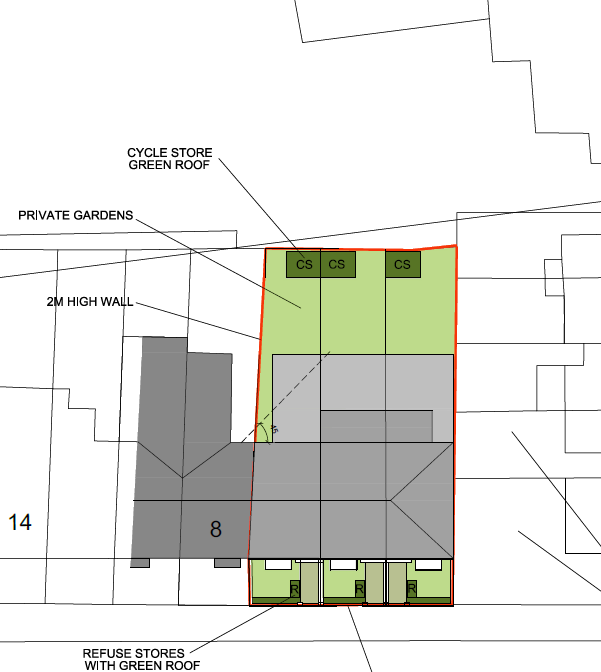 New housing development of seven houses in Edenbridge Sevenoaks